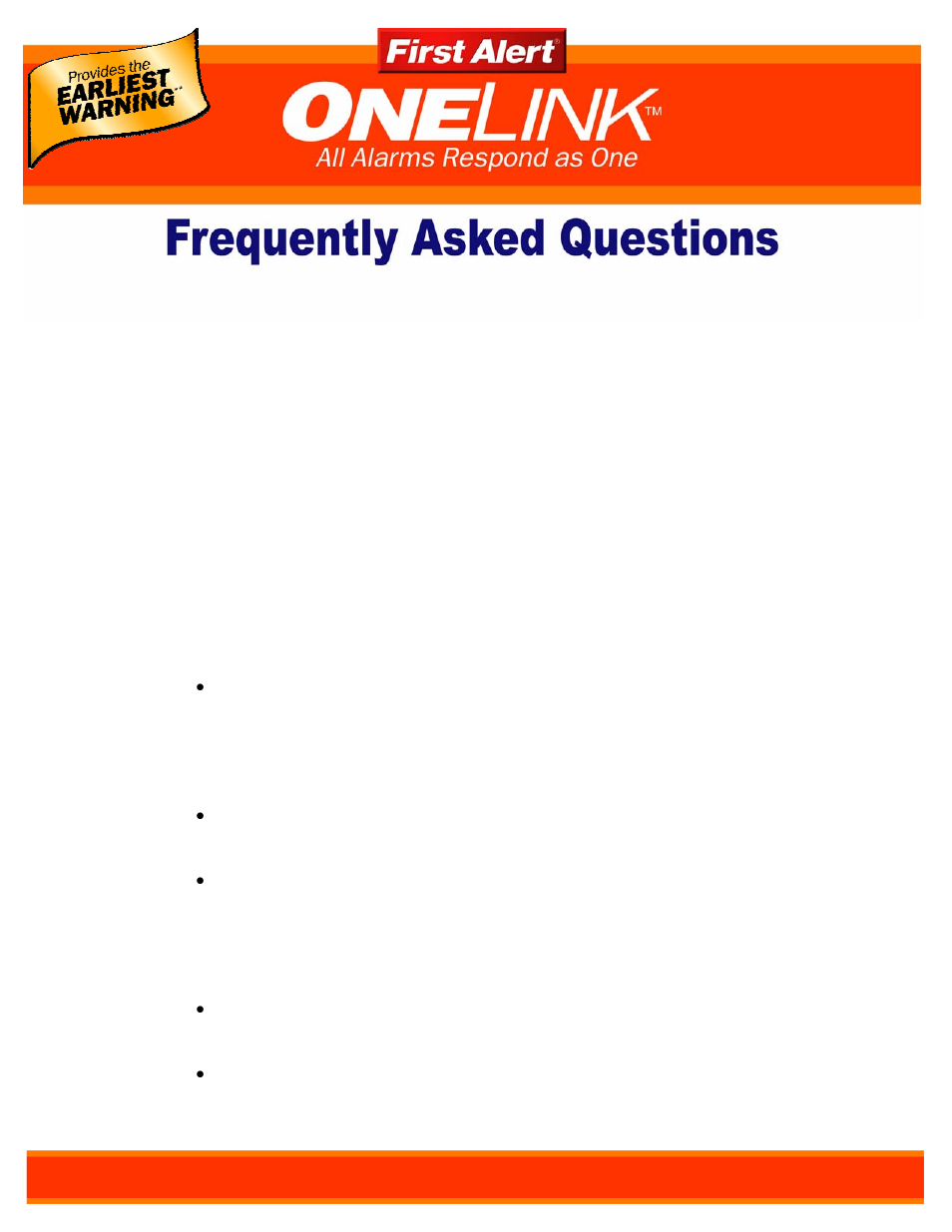 First Alert ONELINK CM2837 User Manual | Page 8 / 9