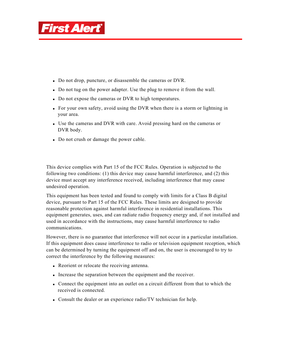 Safety, Chapter 1 | First Alert 8800 User Manual | Page 7 / 107