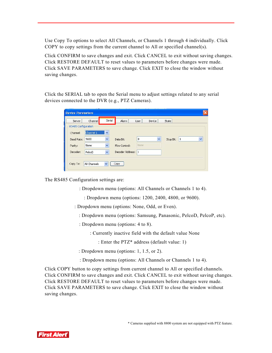 First Alert 8800 User Manual | Page 76 / 107