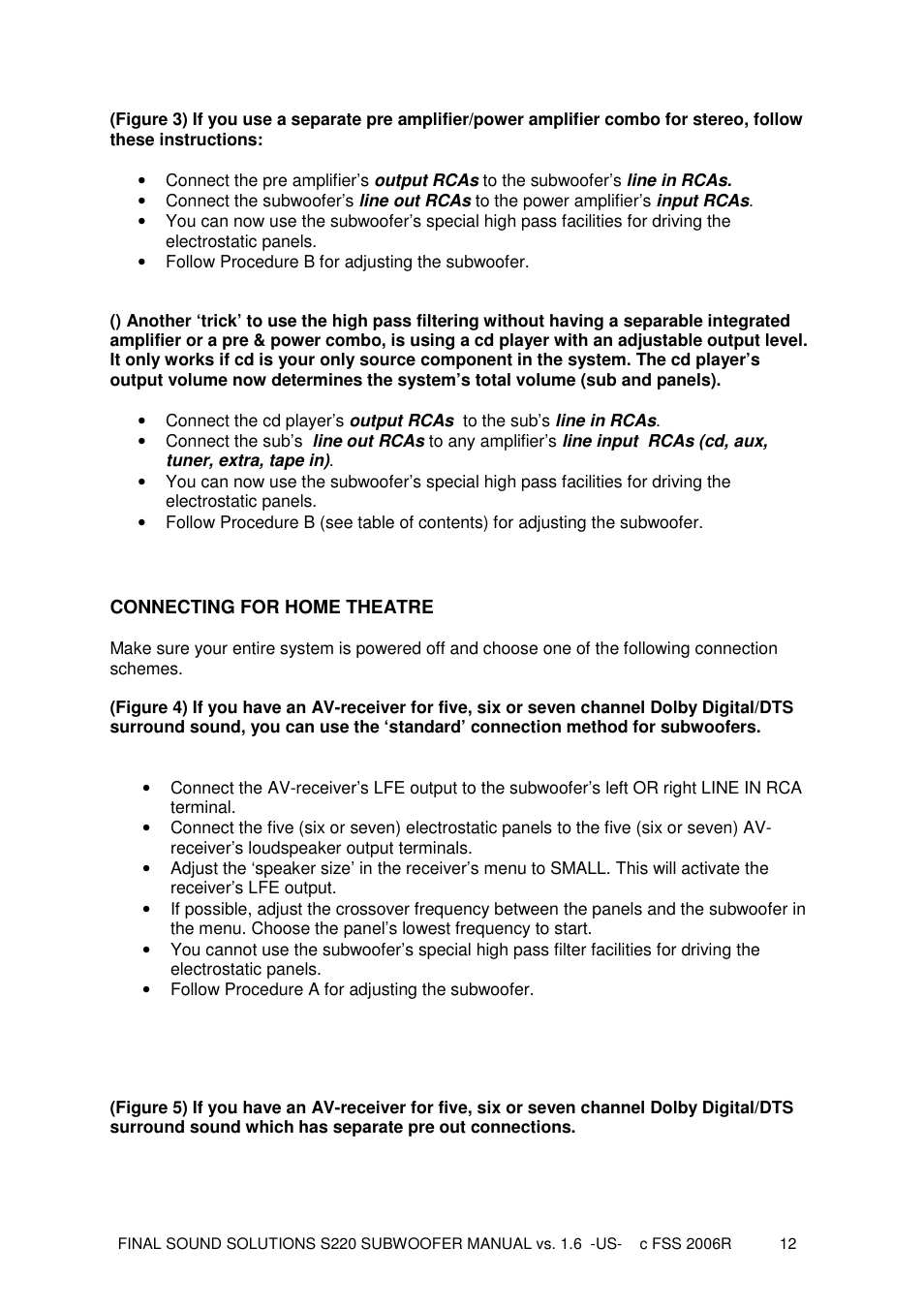 Final Sound S220 User Manual | Page 12 / 26