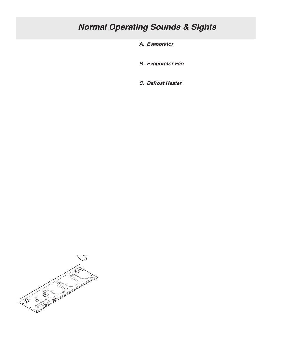 Normal operating sounds & sights | FRIGIDAIRE 241796900 User Manual | Page 16 / 20