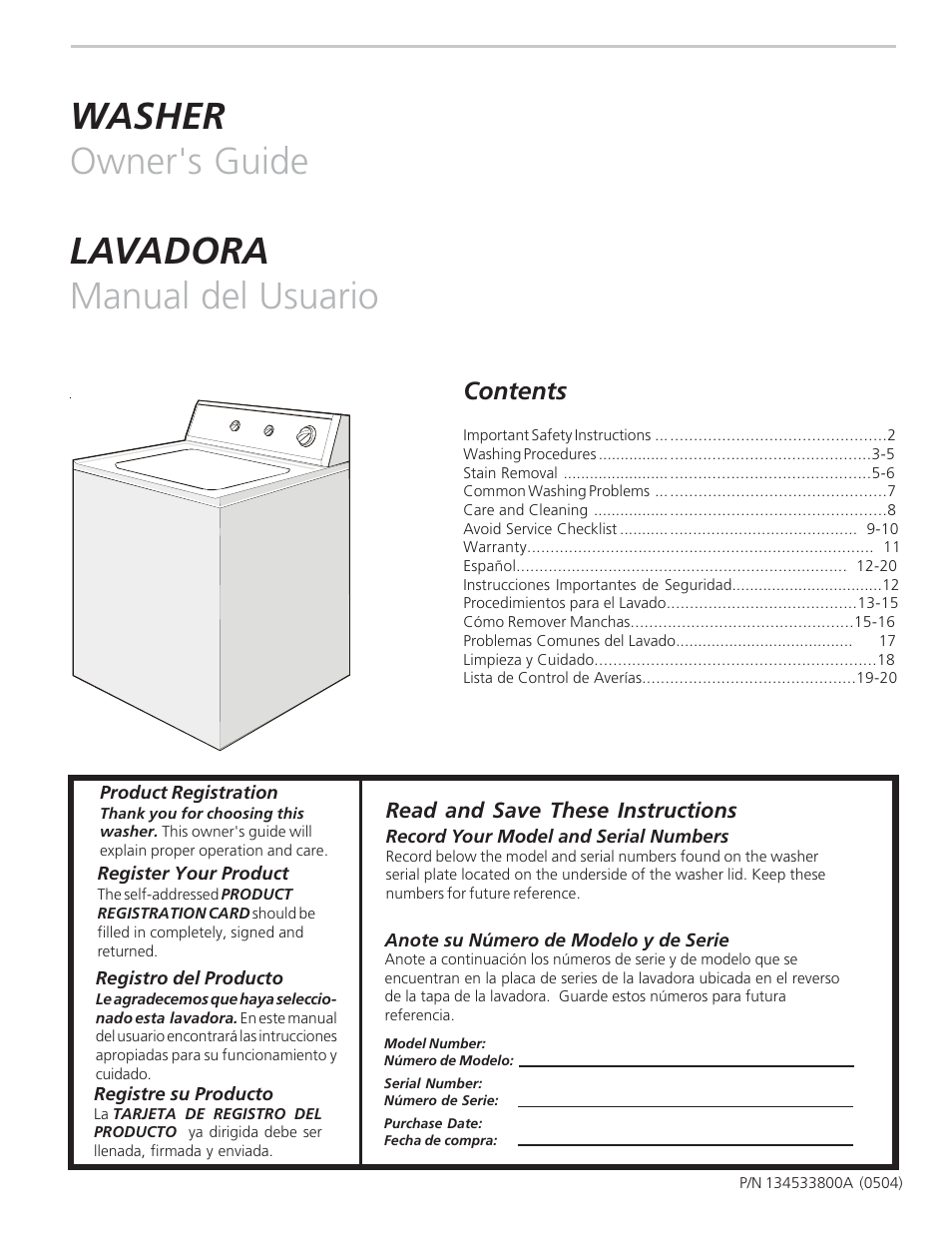 FRIGIDAIRE 134533800A User Manual | 11 pages