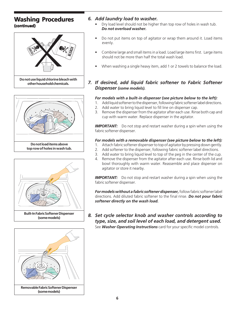 FRIGIDAIRE WCI Series User Manual | Page 6 / 16