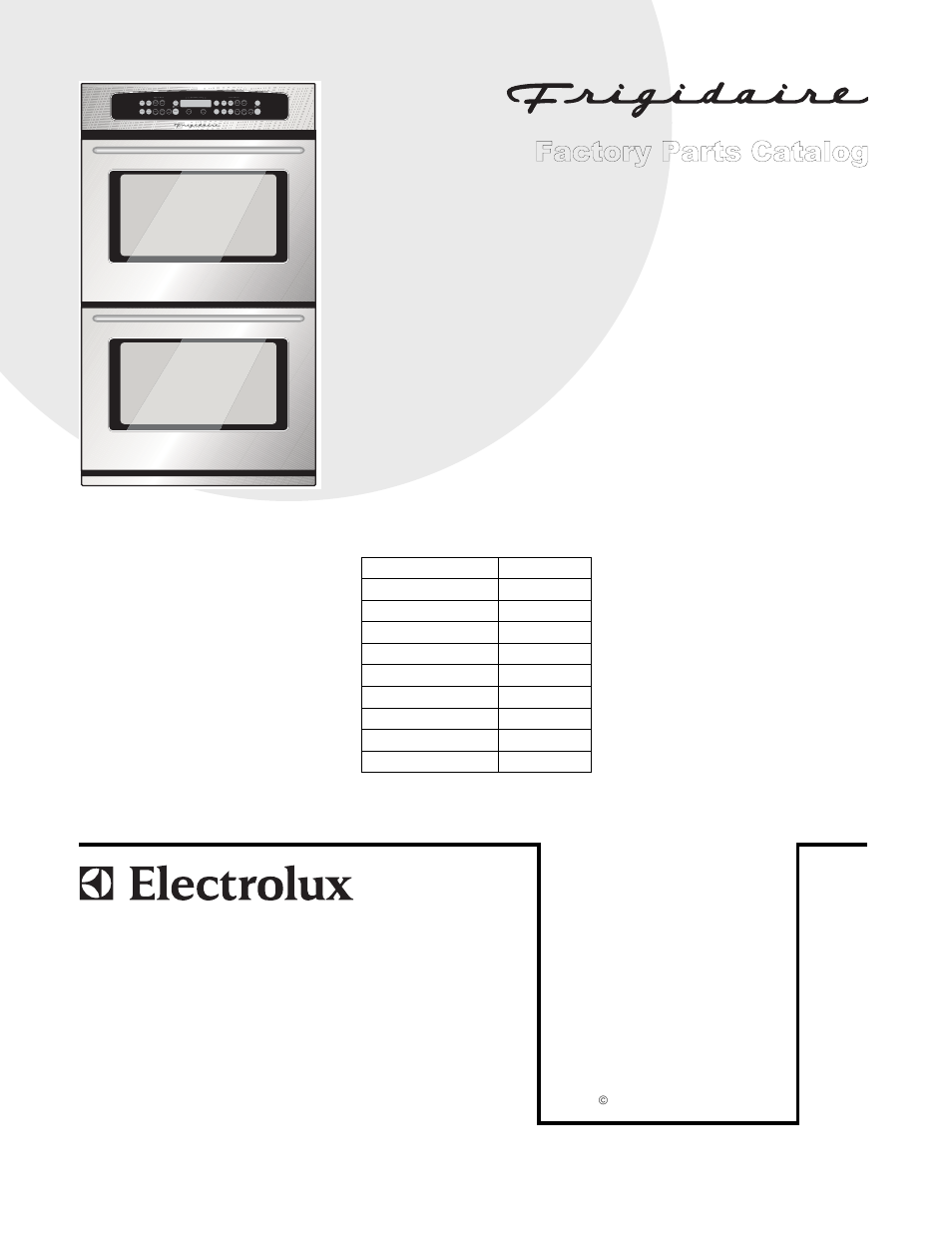 FRIGIDAIRE FEB30T7D User Manual | 10 pages