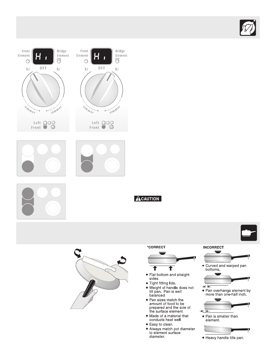 Setting surface controls, Surface cooking | FRIGIDAIRE ES400 User Manual | Page 11 / 40