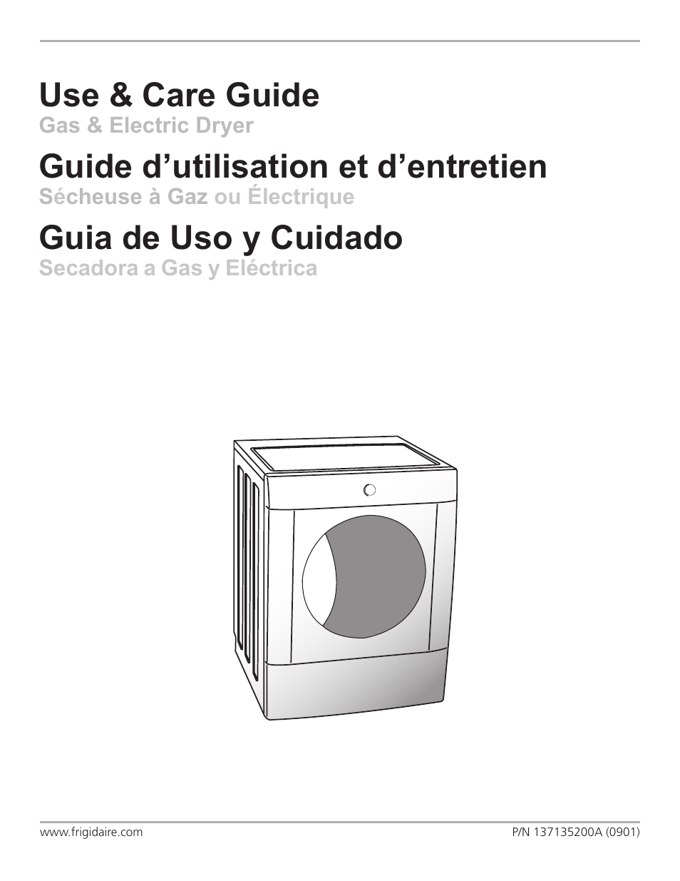 FRIGIDAIRE 137135200A User Manual | 9 pages