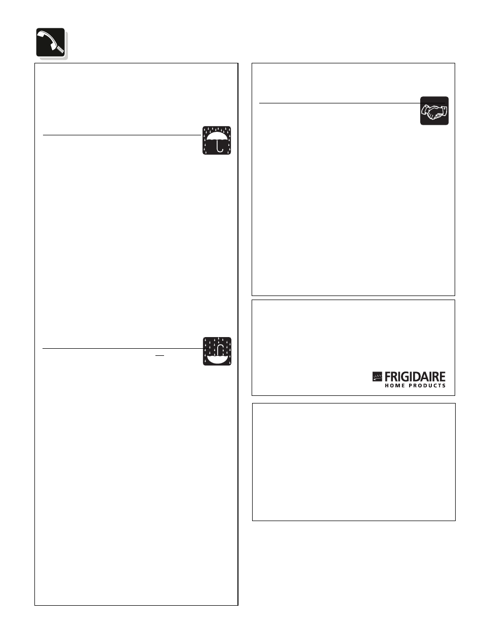 Consumer services, Warranty, Versión en español | FRIGIDAIRE 900 User Manual | Page 21 / 22