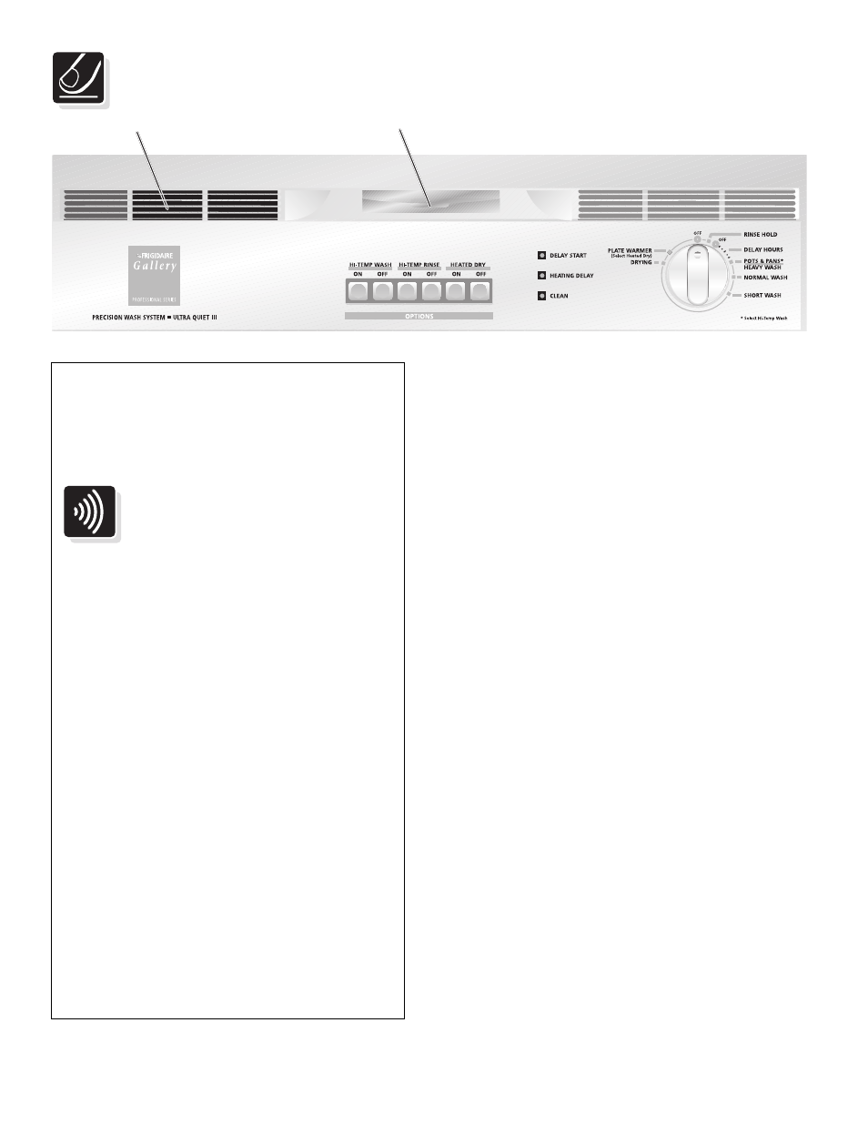 Operating instructions, Getting started, Very important information | Normal operating sounds, Wash cycle selections, Read before operating your dishwasher | FRIGIDAIRE 900 User Manual | Page 4 / 22