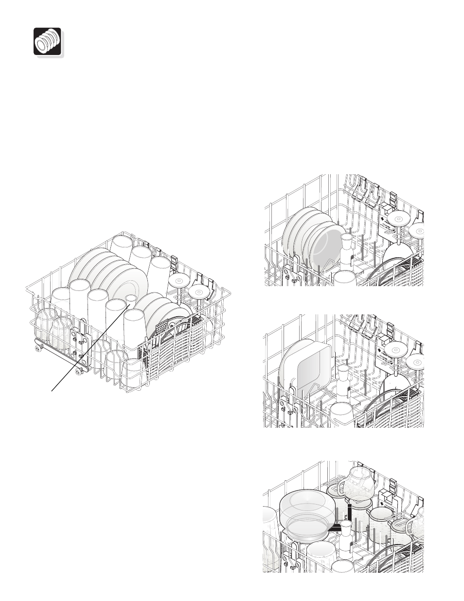 Preparing and loading dishes, Loading the top rack | FRIGIDAIRE 900 User Manual | Page 9 / 22