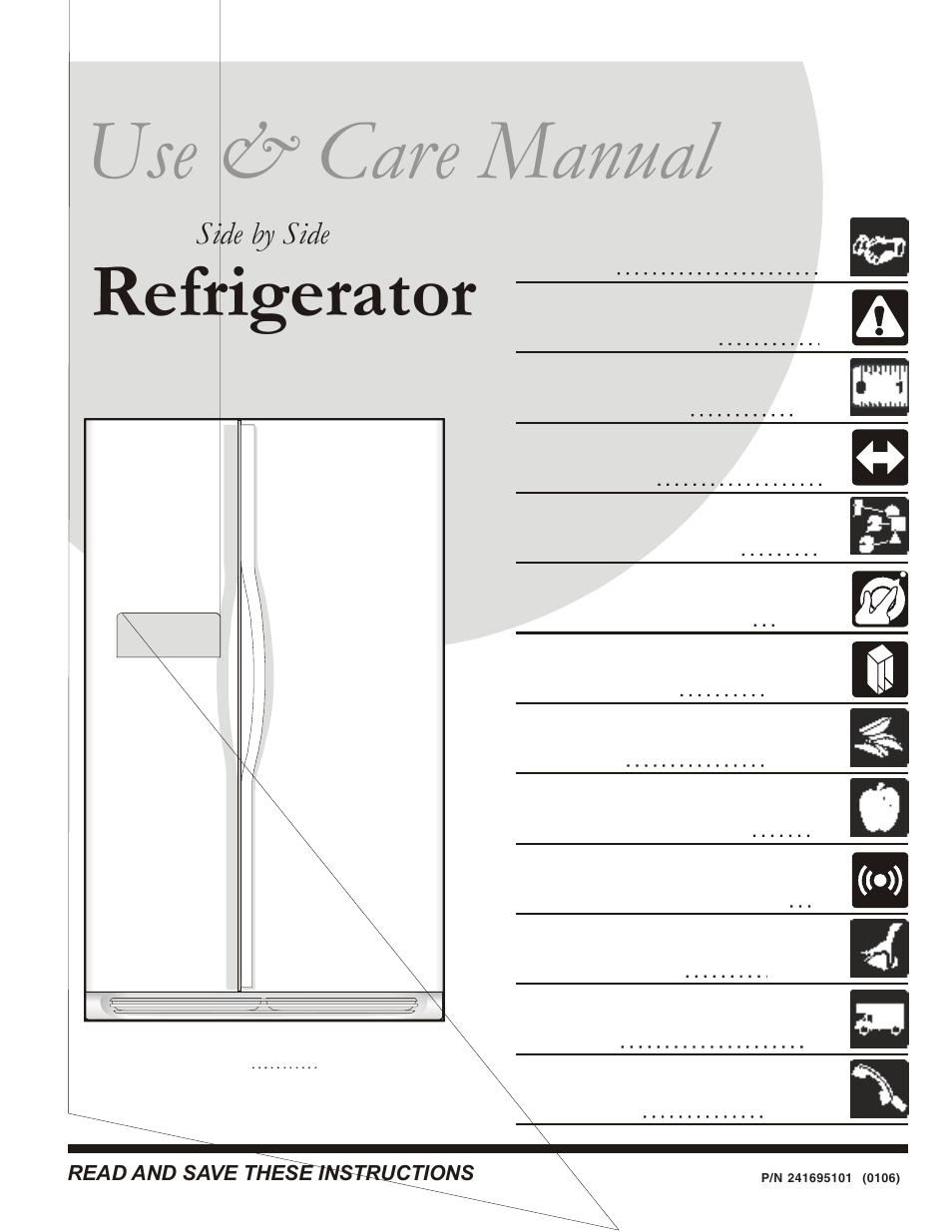 FRIGIDAIRE Refrigerator Espaol 27 User Manual | 26 pages