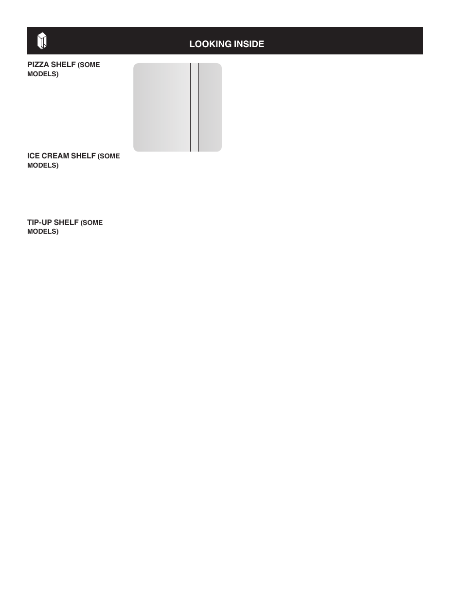 Looking inside | FRIGIDAIRE Refrigerator Espaol 27 User Manual | Page 10 / 26