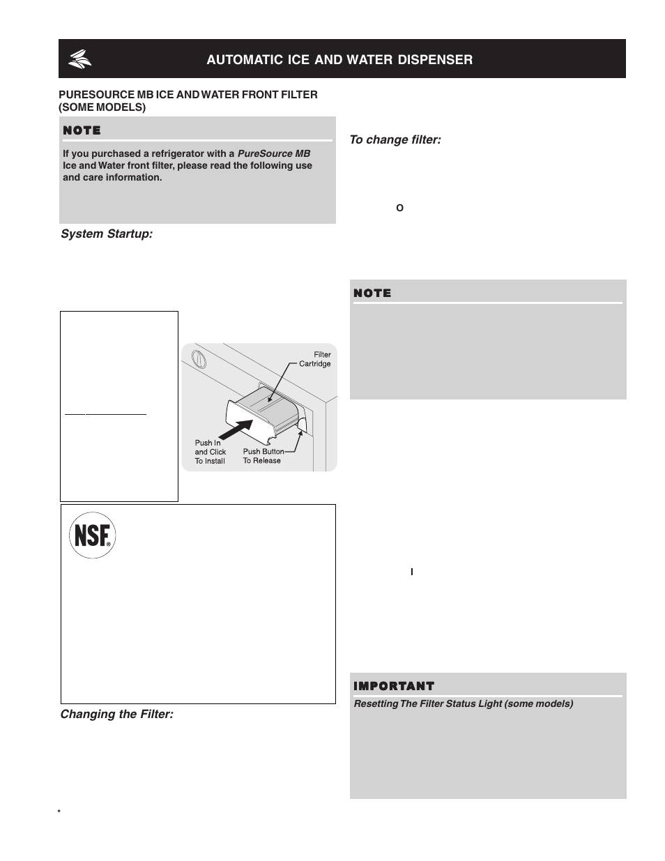 Automatic ice and water dispenser | FRIGIDAIRE Refrigerator Espaol 27 User Manual | Page 17 / 26