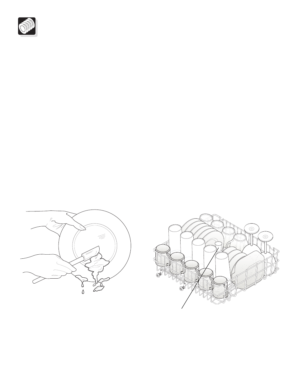Preparing and loading dishes, Dish preparation, Loading the top rack | FRIGIDAIRE 400 Series User Manual | Page 8 / 16