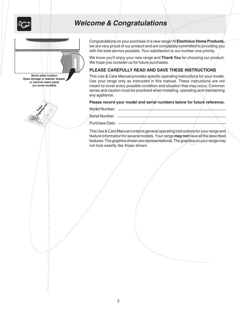 FRIGIDAIRE 316417130 User Manual | Page 2 / 20
