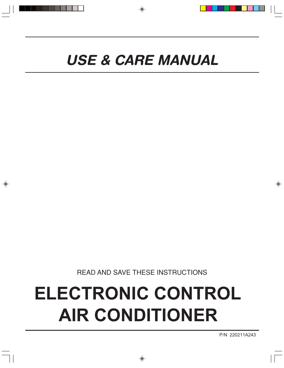 FRIGIDAIRE 220211A243 User Manual | 13 pages