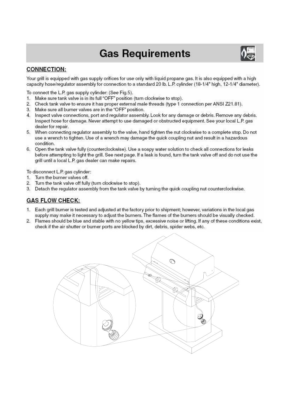 FRIGIDAIRE 26" Stainless Steel Outdoor Grill User Manual | Page 9 / 17