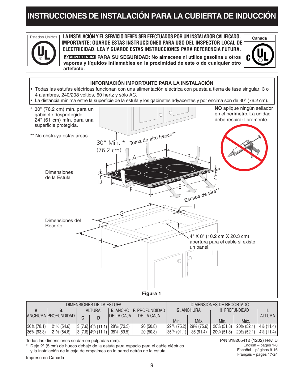 FRIGIDAIRE 318205412 User Manual | Page 9 / 24