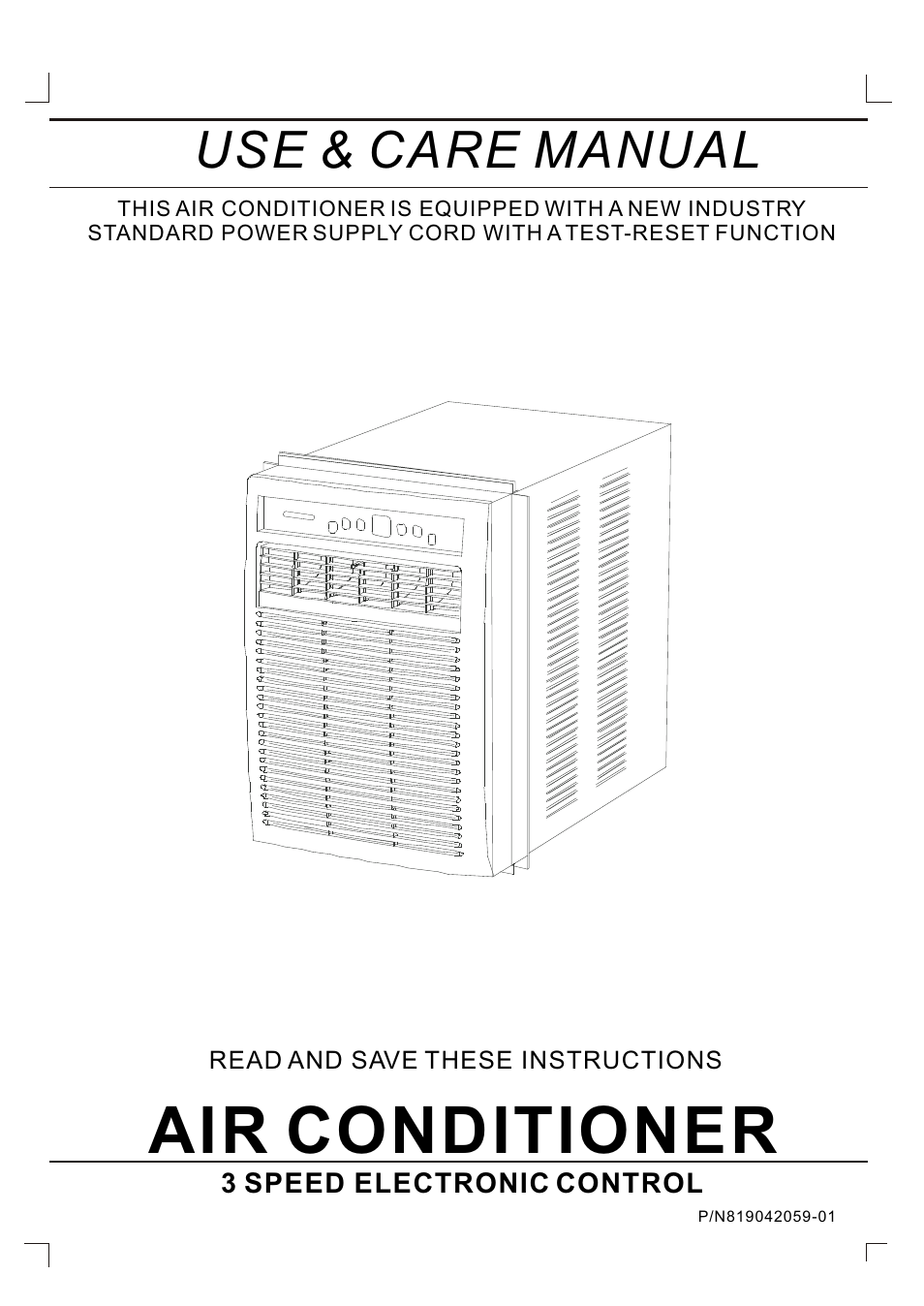 FRIGIDAIRE 819042059-01 User Manual | 11 pages