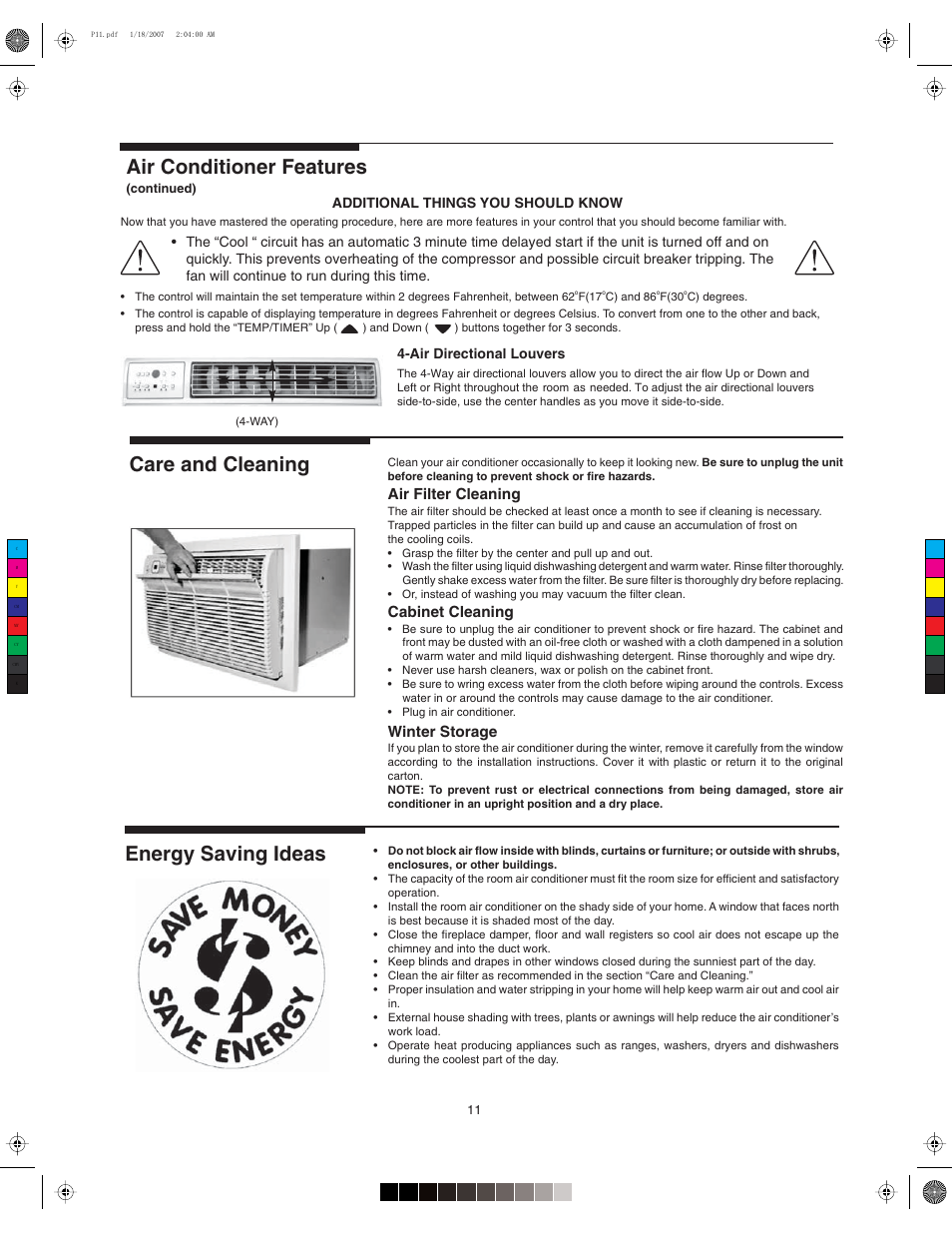 Nergy, Abinet, 7inter | S 4he quickly  !ir | FRIGIDAIRE 220219A255 User Manual | Page 11 / 12