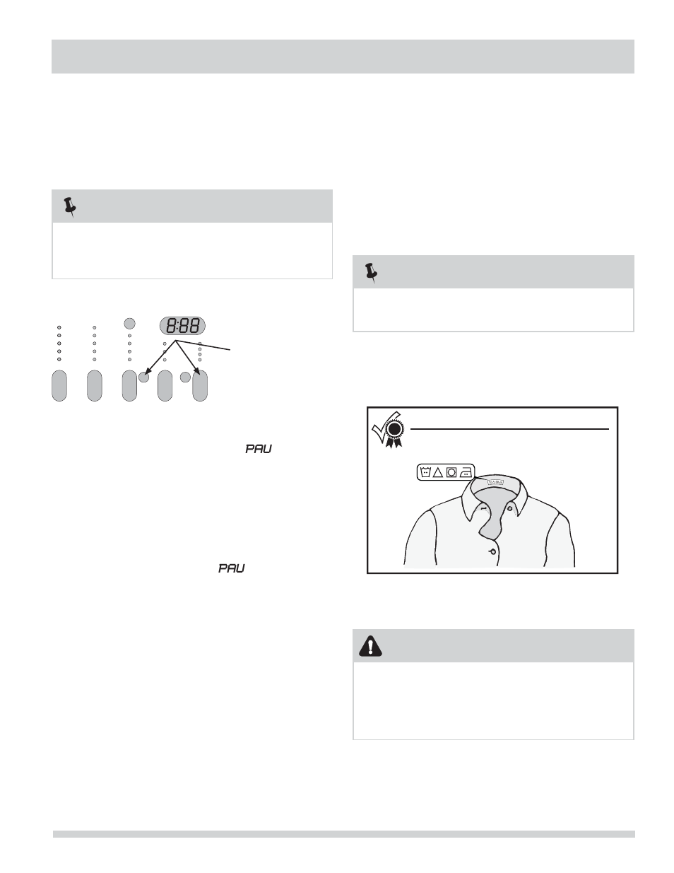 Operating instructions, Caution | FRIGIDAIRE 137168300B User Manual | Page 9 / 28