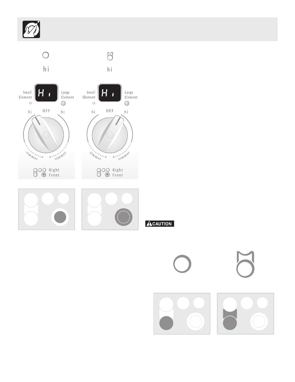 Setting surface controls | FRIGIDAIRE ES40 User Manual | Page 10 / 40