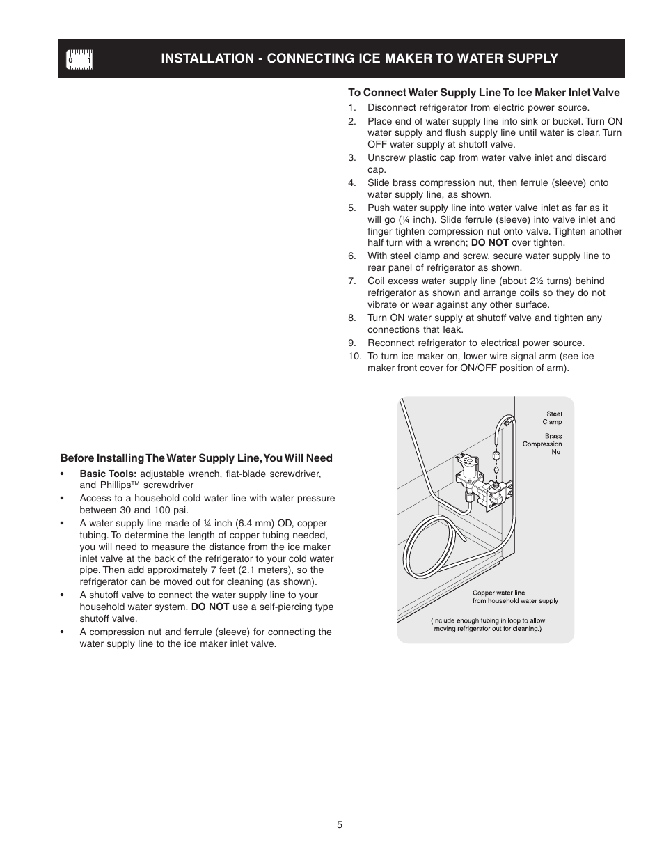 FRIGIDAIRE Top Mount Refrigerator 241694400 User Manual | Page 5 / 18