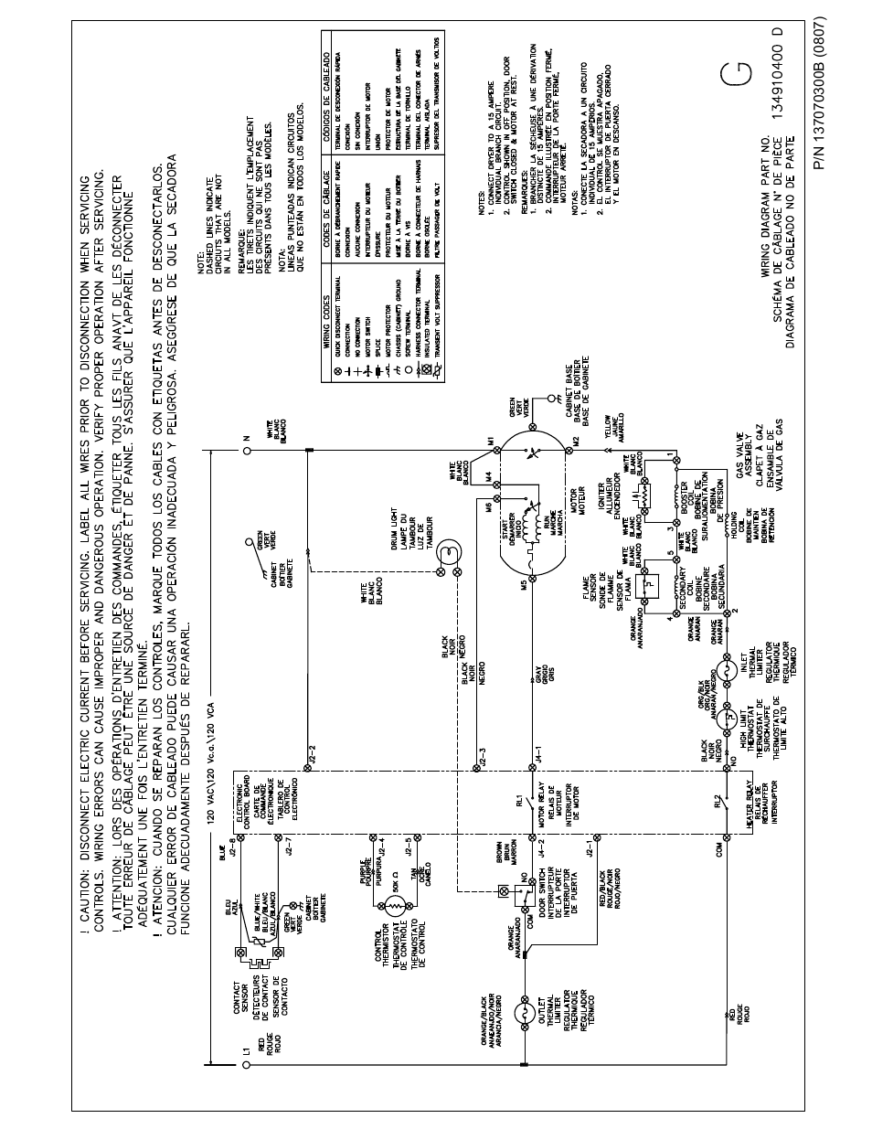 FRIGIDAIRE 137070300B 0810 User Manual | Page 8 / 8