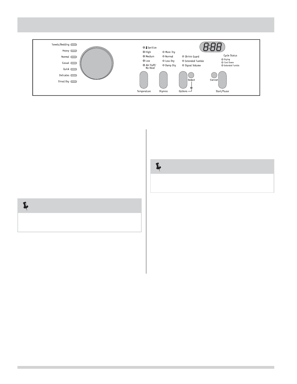 Operating instructions, Cycle settings, continued | FRIGIDAIRE 137135000B User Manual | Page 10 / 18