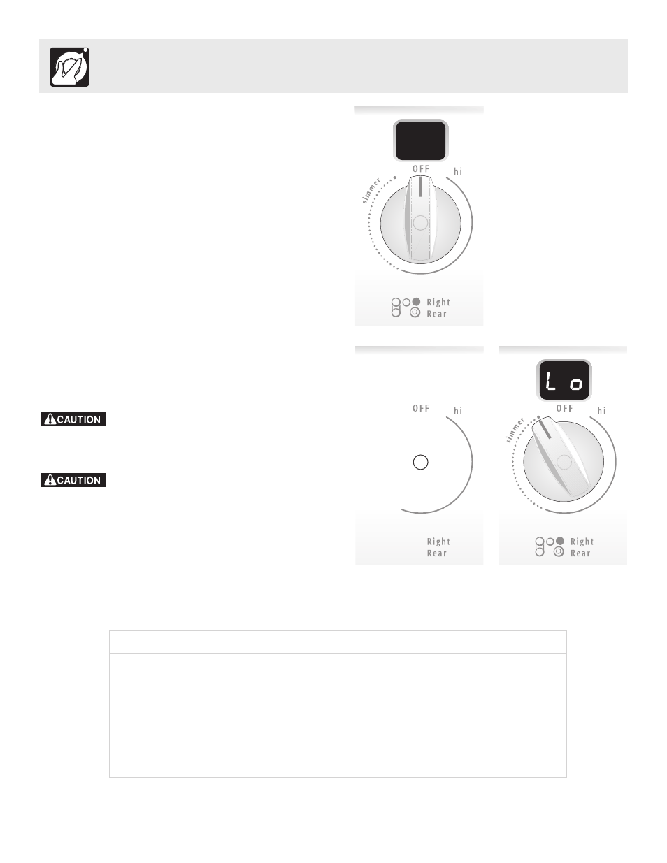 Setting surface controls | FRIGIDAIRE 316417006 User Manual | Page 8 / 40