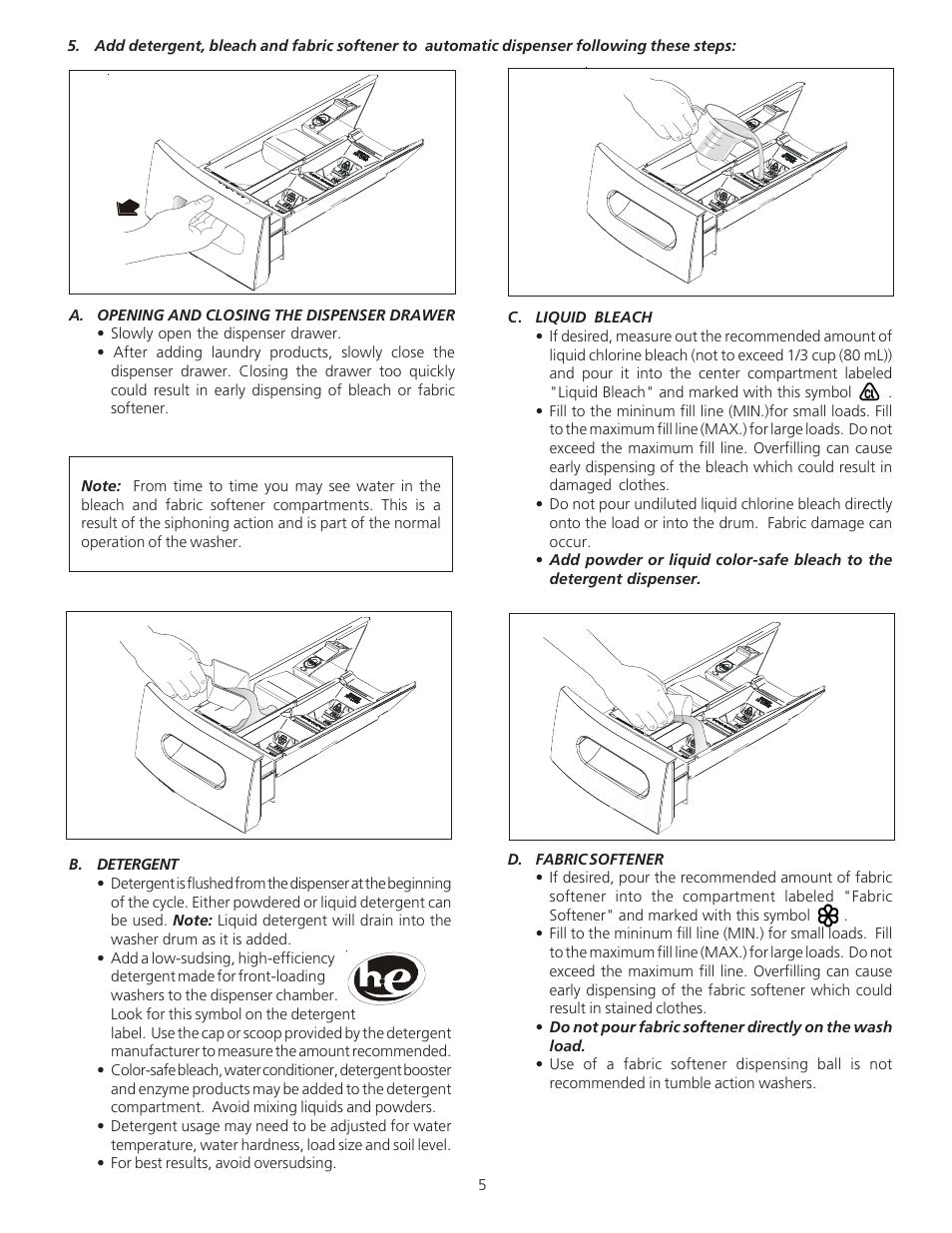 English | FRIGIDAIRE 134850600B User Manual | Page 5 / 11