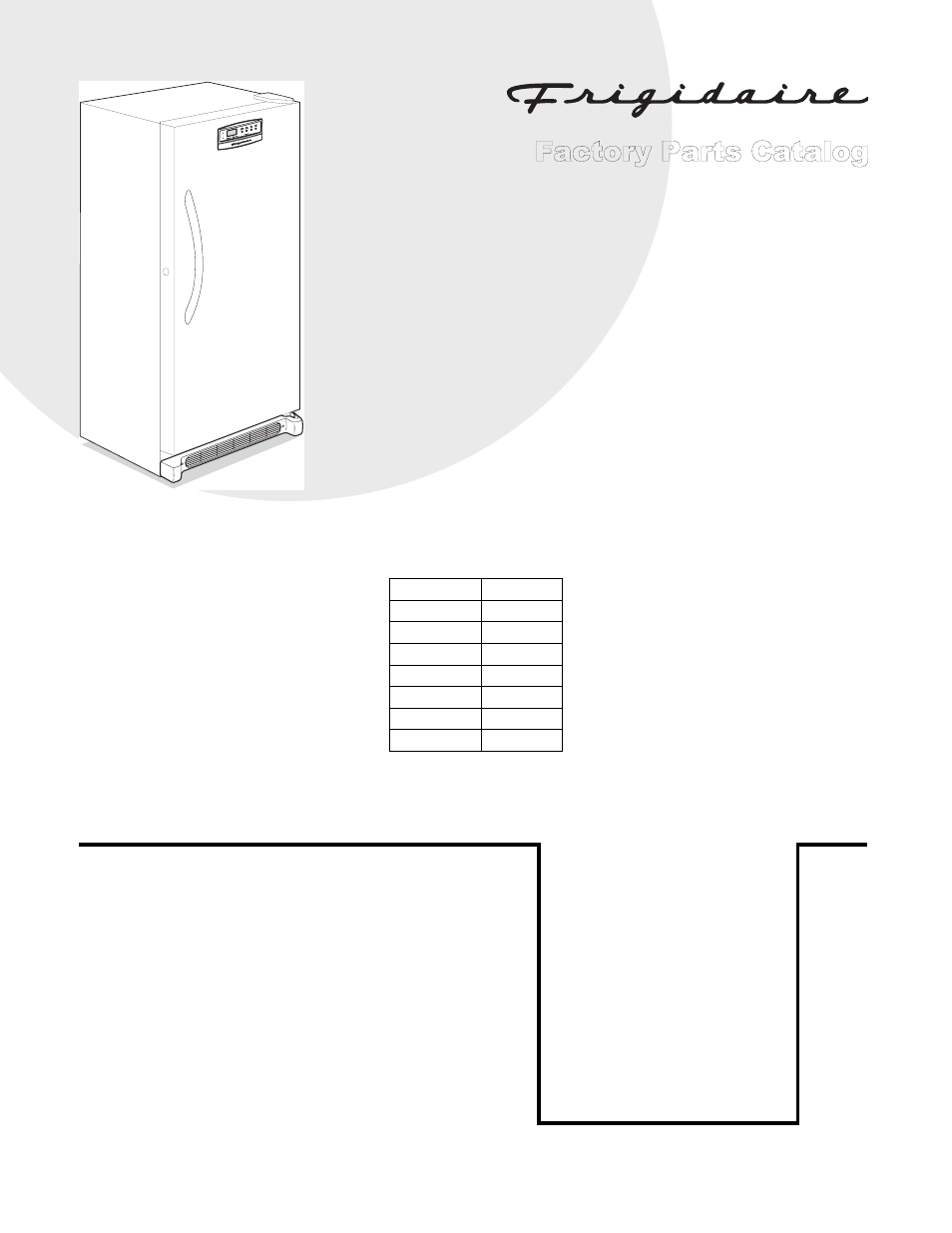 FRIGIDAIRE PRECISION FFU14F7HBB User Manual | 7 pages