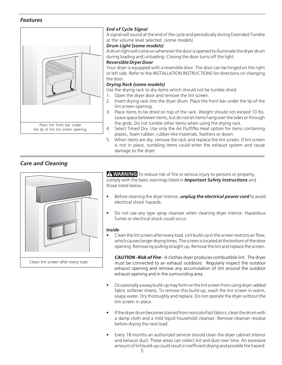 FRIGIDAIRE 134763300A User Manual | Page 5 / 8