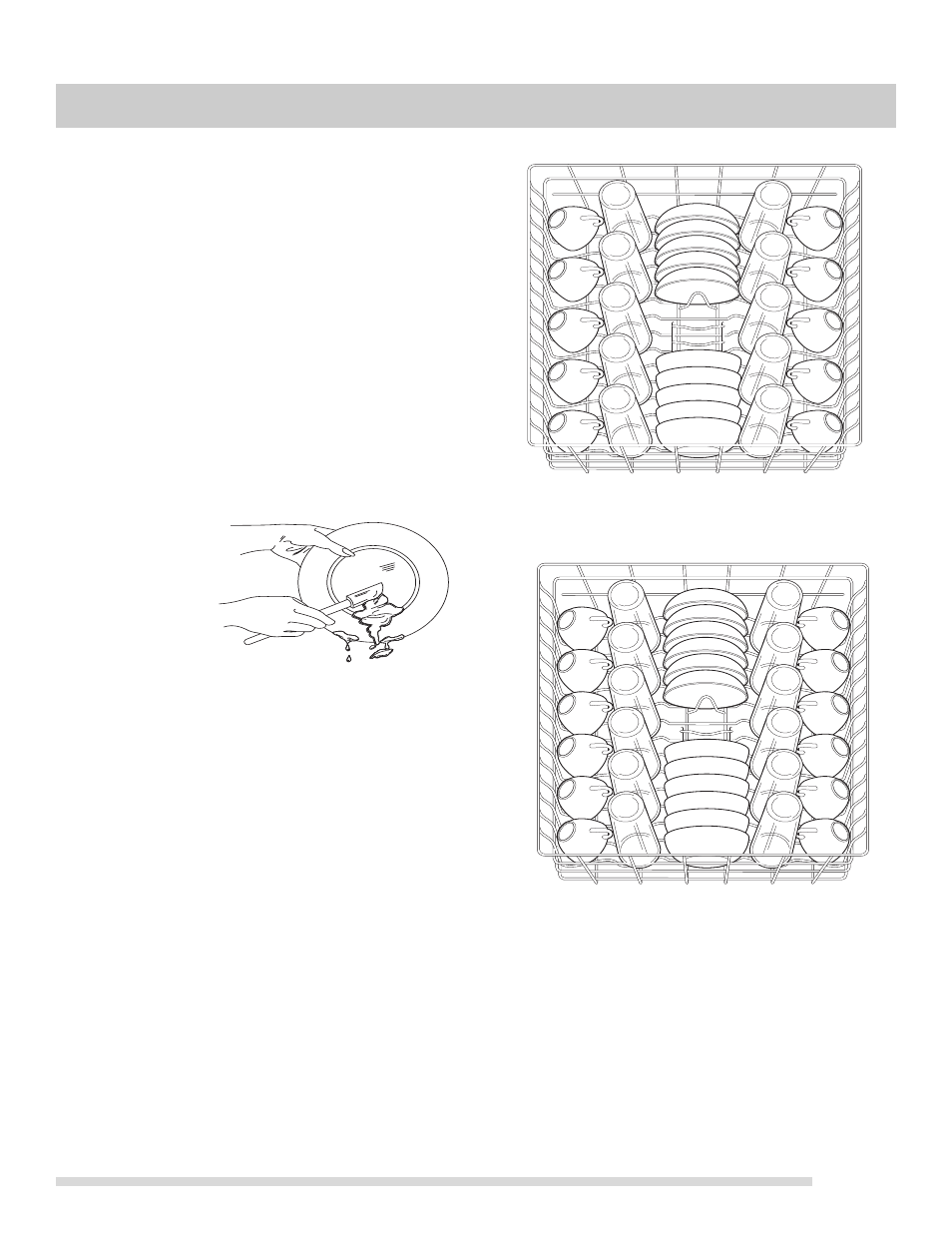 Dish preparation, Loading the top rack, Preparing and loading dishes | FRIGIDAIRE 154768701 User Manual | Page 9 / 20