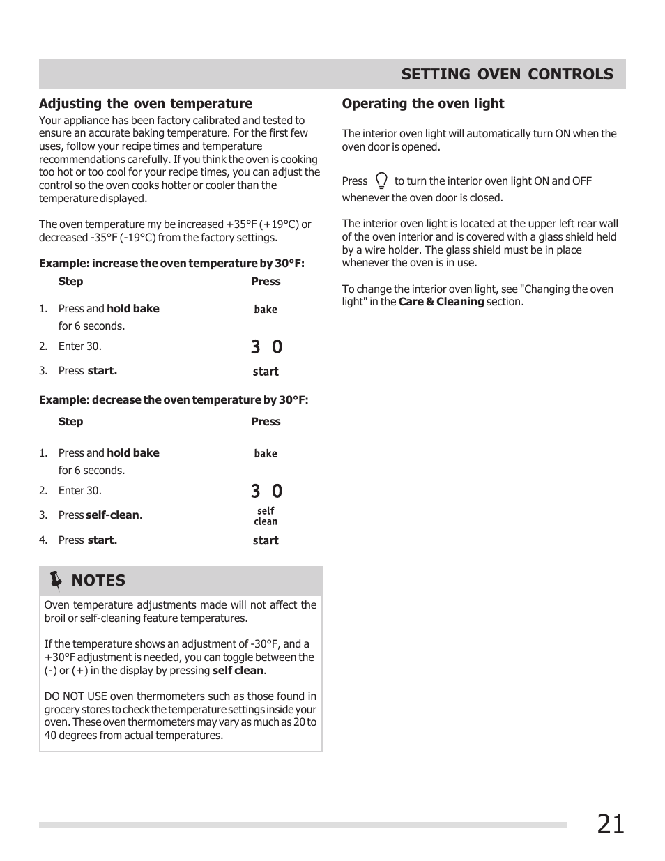 FRIGIDAIRE CGGF3054KF User Manual | Page 21 / 32