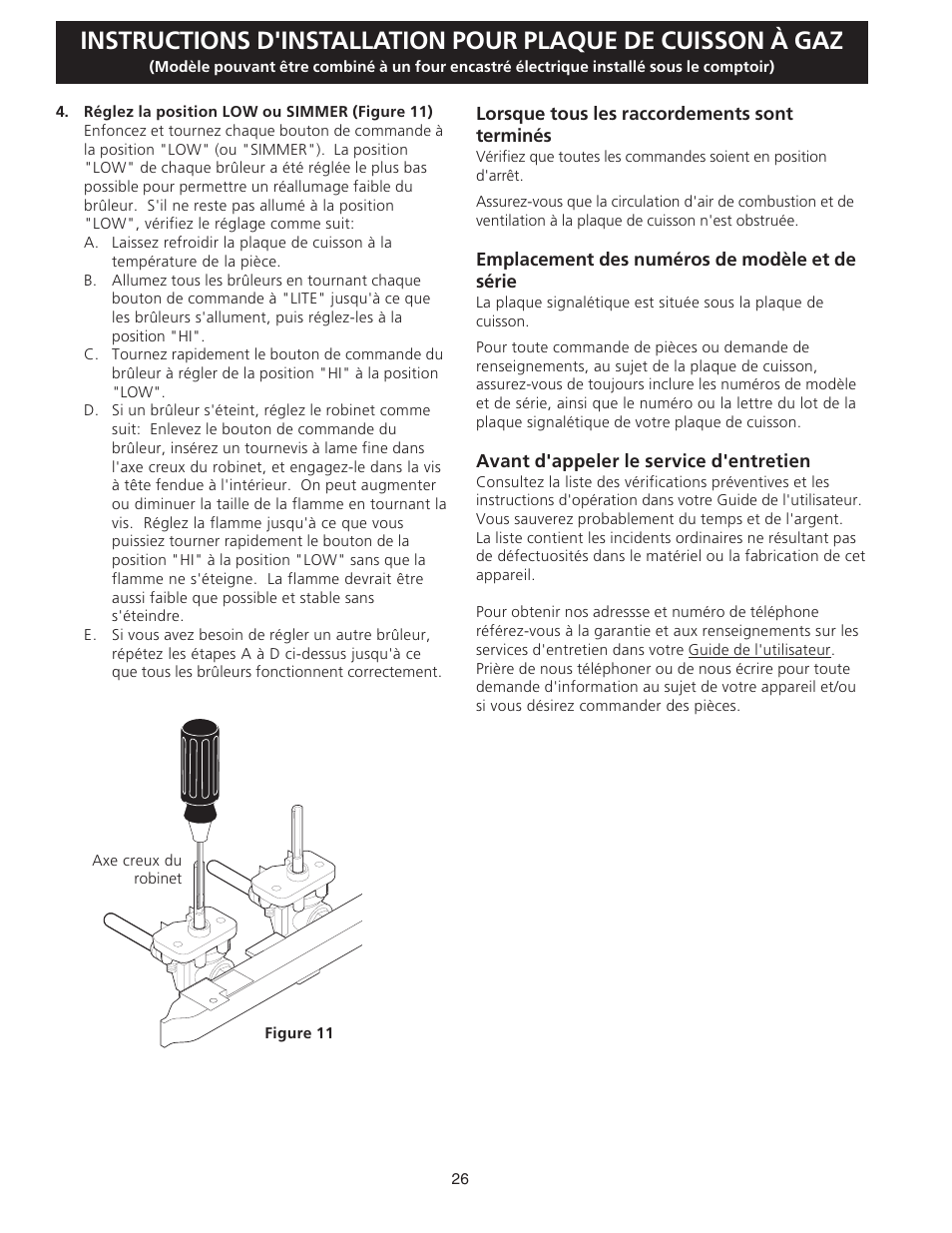 FRIGIDAIRE FGC36S5EC User Manual | Page 26 / 28