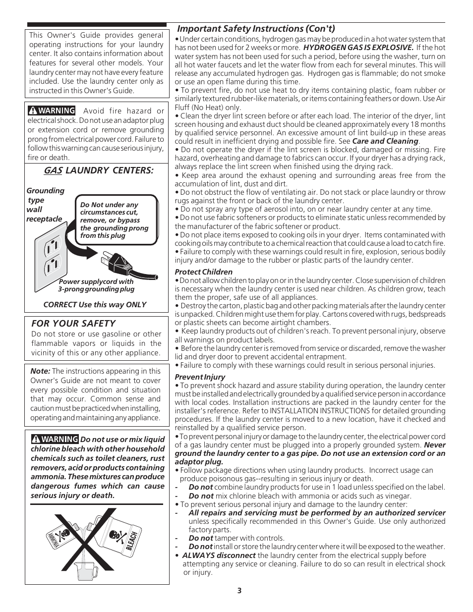 FRIGIDAIRE 134889200 User Manual | Page 3 / 16