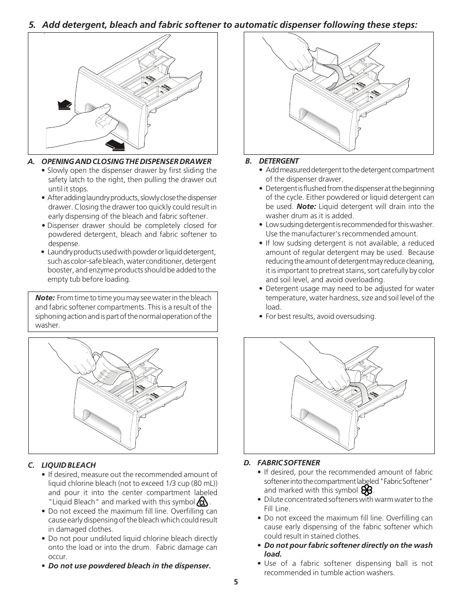 FRIGIDAIRE 134889200 User Manual | Page 5 / 16