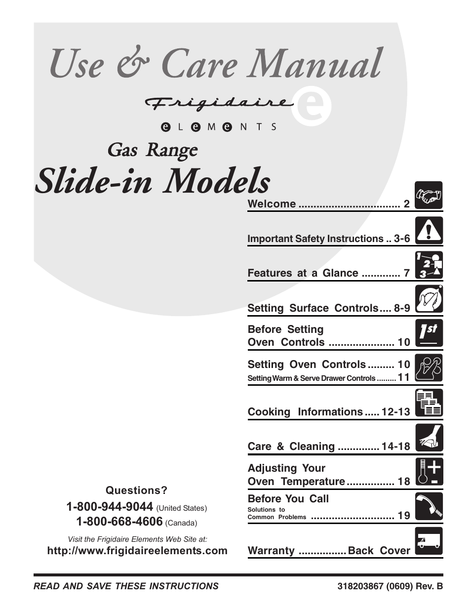 FRIGIDAIRE 318203857 User Manual | 20 pages
