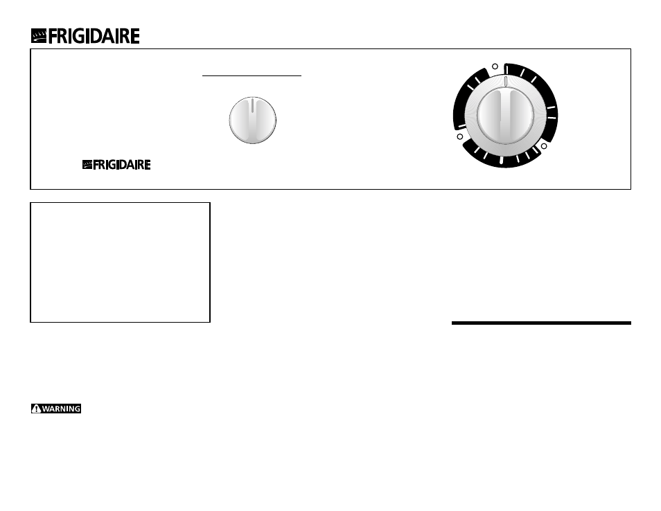 FRIGIDAIRE FWX223LB User Manual | 2 pages