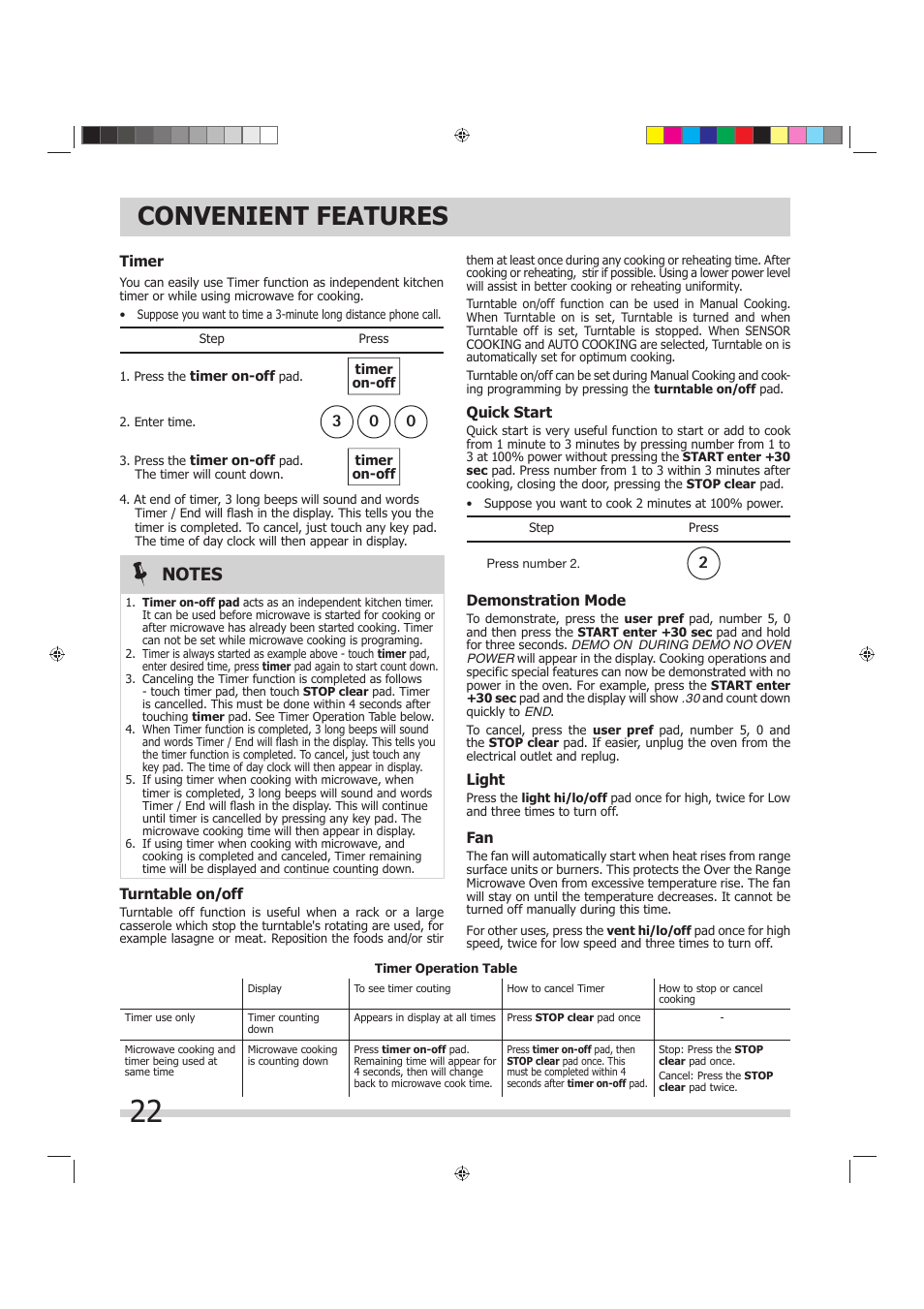 Convenient features | FRIGIDAIRE 316902449 User Manual | Page 22 / 26