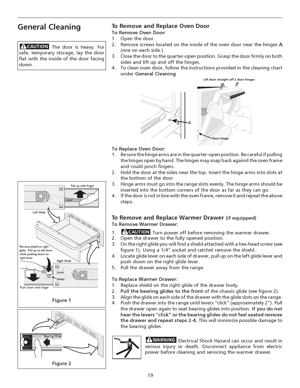 General cleaning | FRIGIDAIRE pmn User Manual | Page 19 / 24