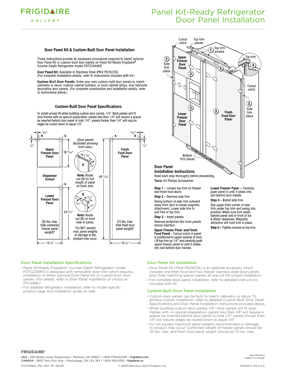 FRIGIDAIRE FGTC2349KS User Manual | Page 3 / 4