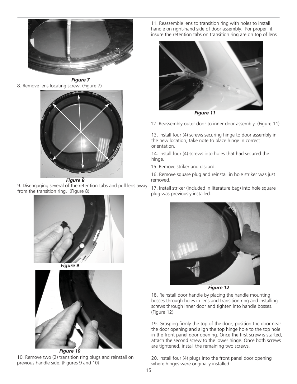 FRIGIDAIRE 137111500B User Manual | Page 15 / 32