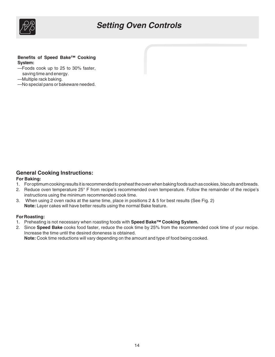 Setting oven controls | FRIGIDAIRE ES330 User Manual | Page 14 / 24