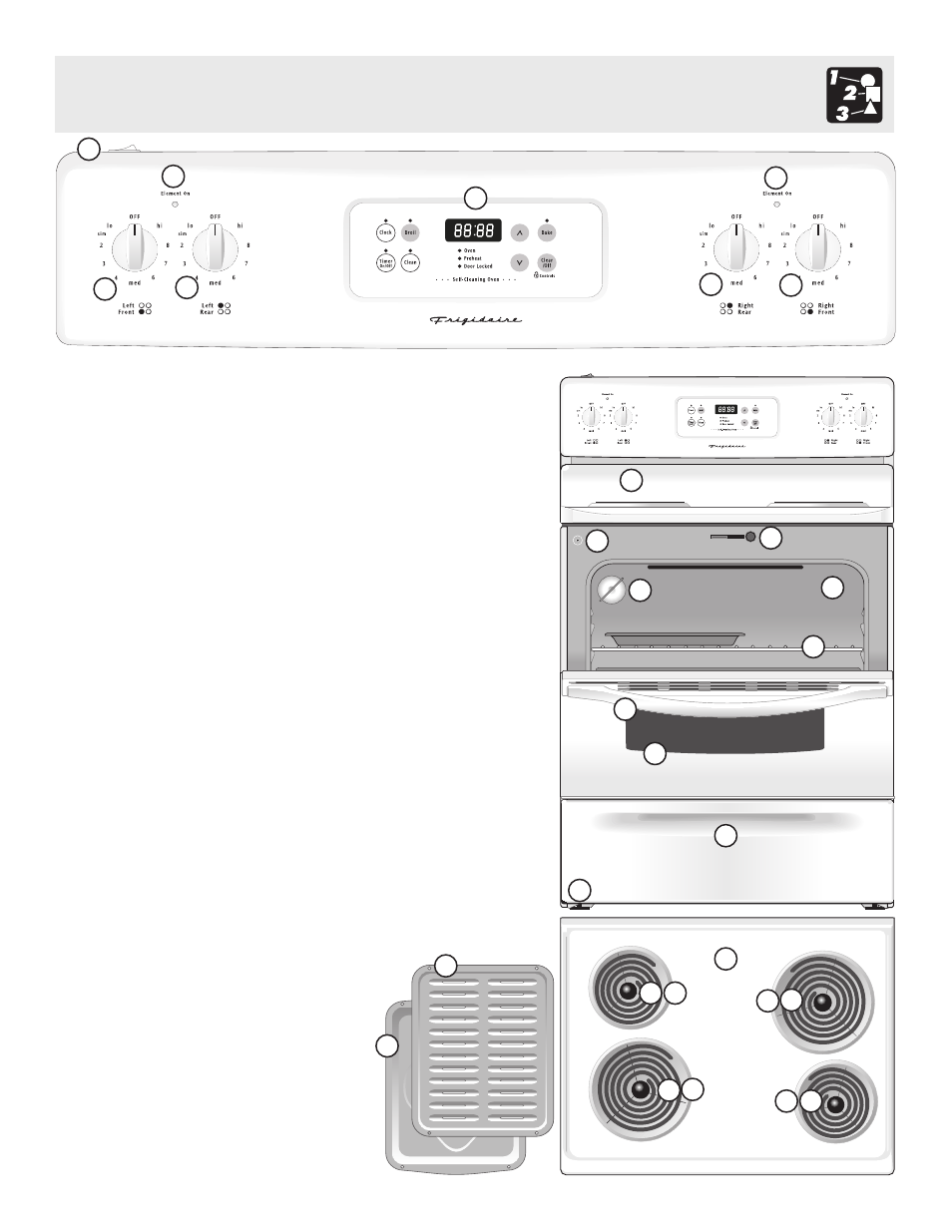 Features at a glance | FRIGIDAIRE ES200 User Manual | Page 5 / 22