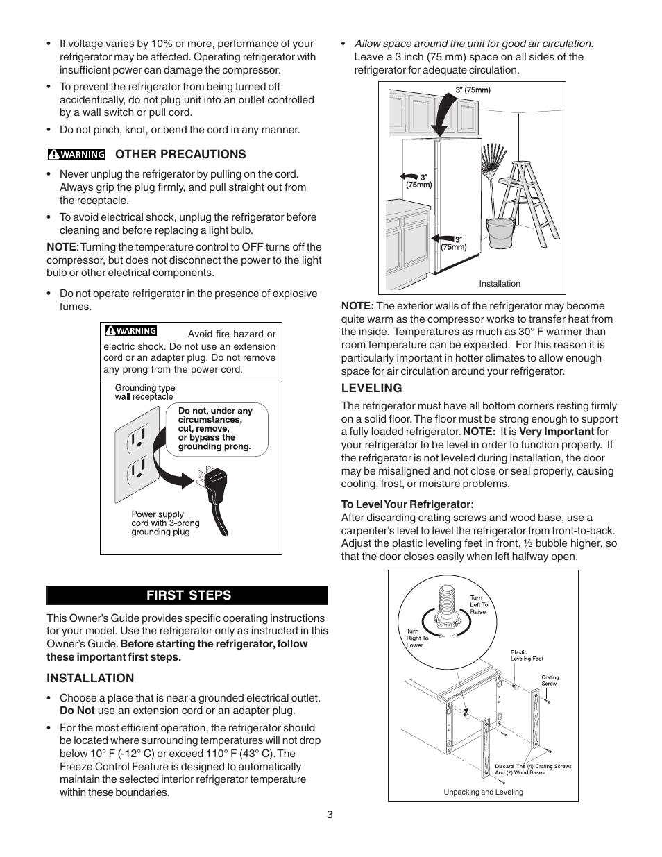 FRIGIDAIRE 297081000 User Manual | Page 3 / 8