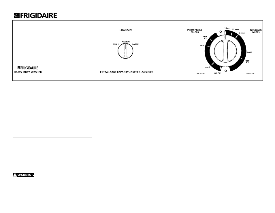 FRIGIDAIRE FWX414RG User Manual | 2 pages