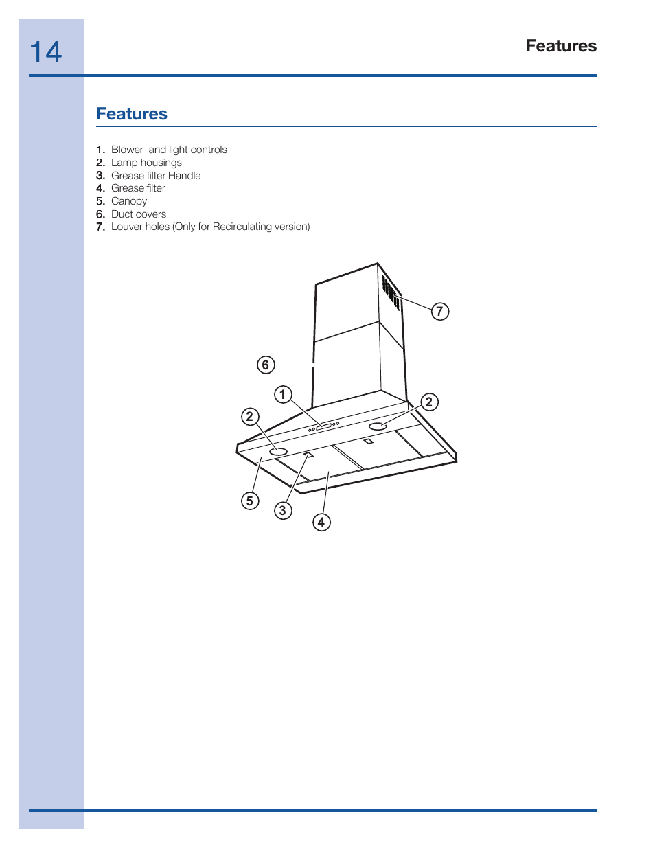 Features | FRIGIDAIRE 316488524 User Manual | Page 14 / 20