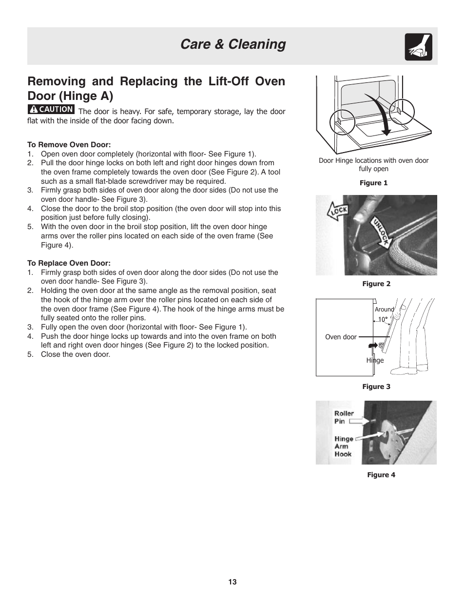 Care & cleaning | FRIGIDAIRE 318205115E User Manual | Page 13 / 17