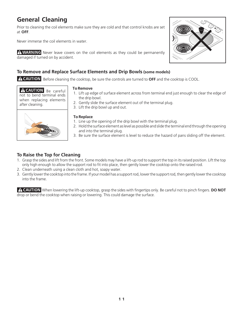 General cleaning | FRIGIDAIRE 318200612 User Manual | Page 11 / 16
